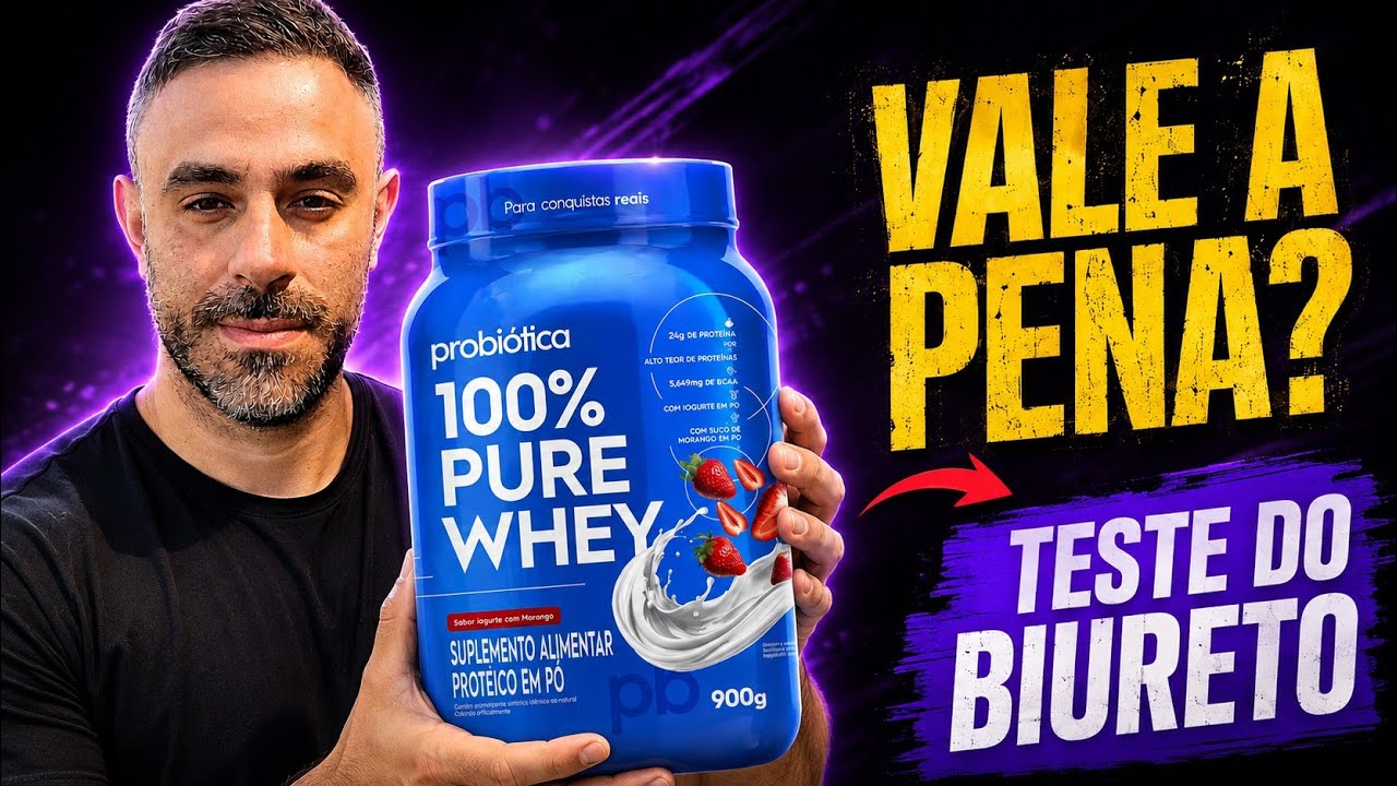 Miniatura da avaliação em vídeo de Barra de Proteína Probiótica Whey Chocolate 960g 24 Unidades