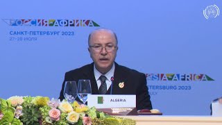 Allocution du Premier Ministre au nom du Président de la République aux travaux du 2e Sommet Russie-Afrique