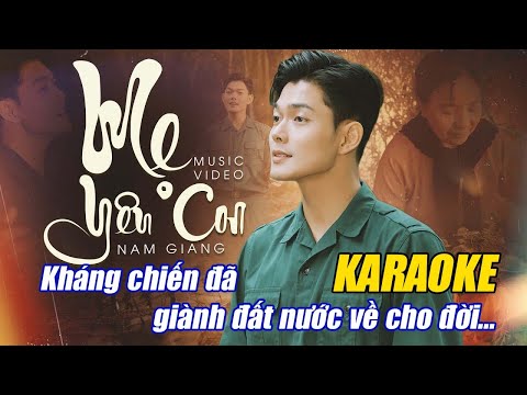 KARAOKE MẸ YÊU CON - Beat Chuẩn Tone Nam | Nam Giang