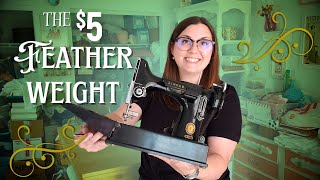 I Found a SINGER FEATHERWEIGHT Sewing Machine at Thrift Store for Just $5!