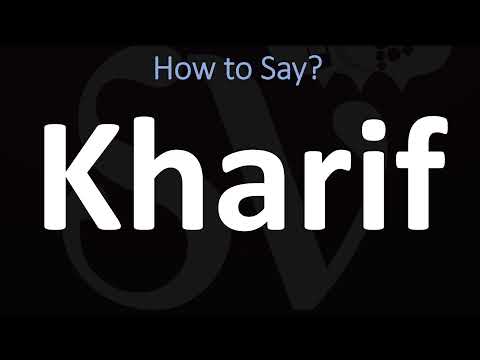 How to Pronounce Kharif Crop? (CORRECTLY)