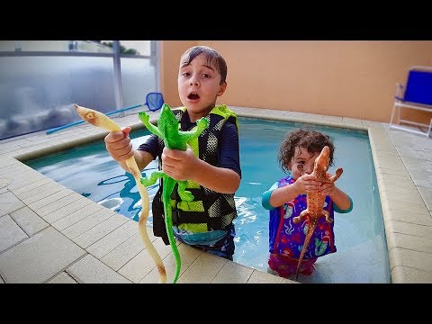 😱OLHA O TAMANHO DOS BRINQUEDOS DEPOIS DE 5 DIAS NA PlSClNA - Brancoala, Marcos e Laura