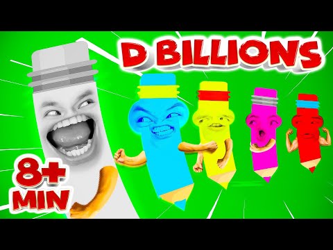 Lápis de Cor Divertido + Compilação D Billions Musicas Infants