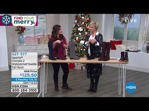 Sporto Christie 2 Waterproof Suede Tall Boot