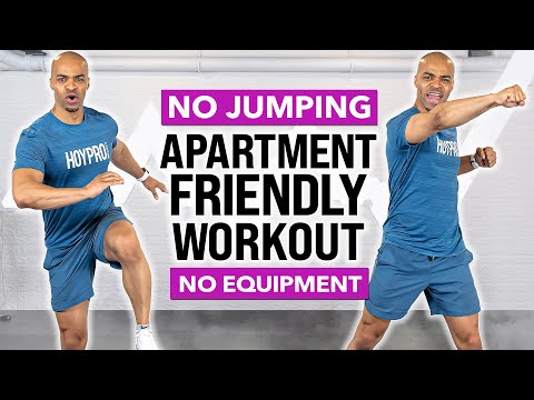 NO NOISE! Low Impact FULL BODY Apartment Friendly Small Space Workout (No Jumping, No Equipment)