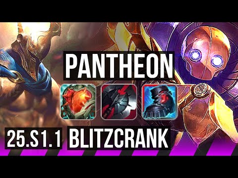 PANTHEON & Twitch vs BLITZCRANK & Jhin (SUP) | NA Grandmaster | 25.S1.1