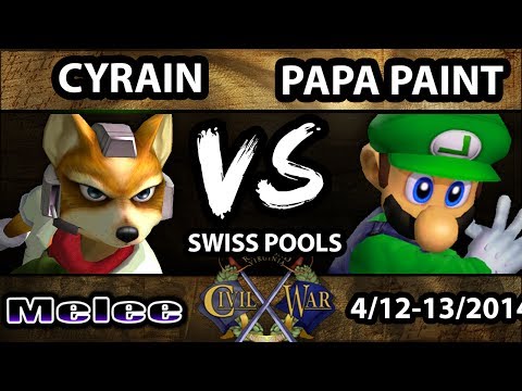 Civil War VI - Cyrain (Fox) Vs. Papapaint (Luigi) - Pools