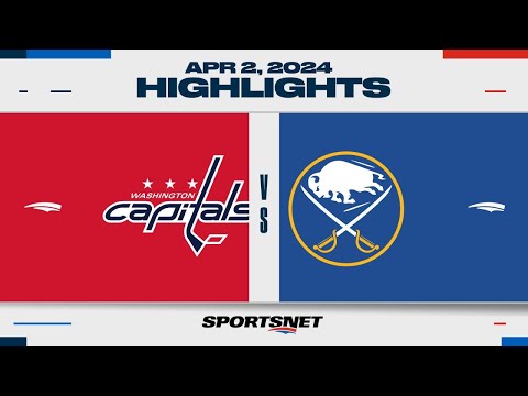 NHL Highlights | Capitals vs. Sabres - April 2, 2024
