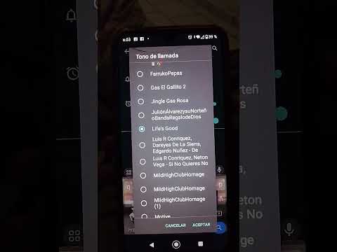 the ringtone on the LG k22 phone