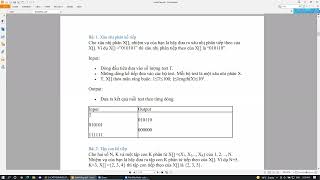Buổi 8: Giải bài tập file SinhKeTiep từ bài 1 tới bài 22