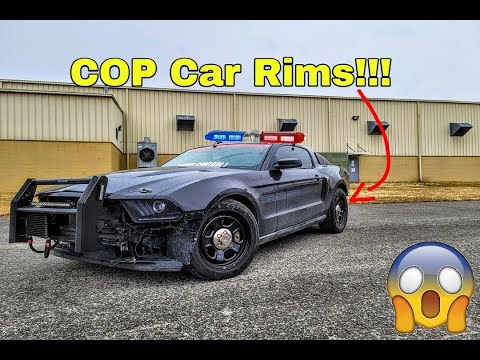 So i Decided to See what Happens When You put POLICE Steelies on an S197 Mustang GT !