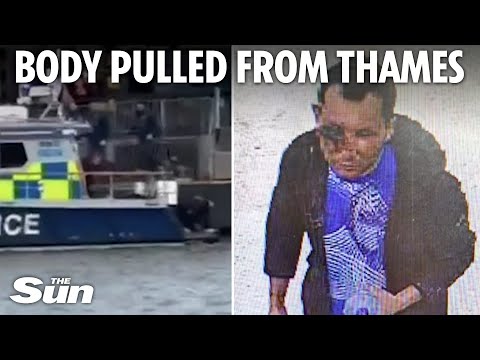 Moment police pull ‘Clapham attacker’s body' from Thames in hunt for Abdul Ezedi