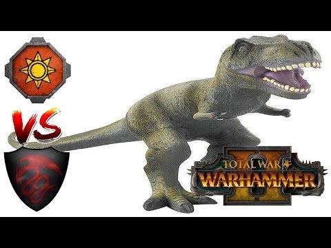 DINO DEFENSE | Lizardmen vs Vampire Counts: Total War Warhammer 2