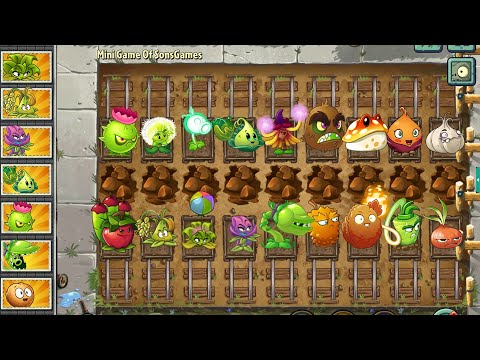 PVZ 2 Minigame 18 Plants Premium In Railcard - Plants Vs Zombies 2