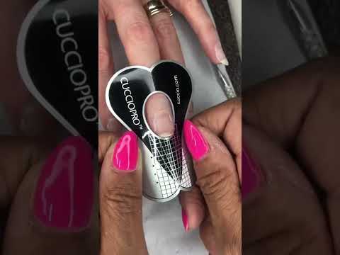 Sculpting using Cuccio's builder gel 💅 #shorts