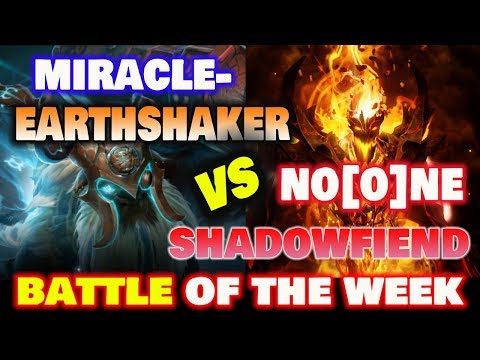 Miracle Earthshaker MID vs Noone SF Battle of the Week Dota2 7.22