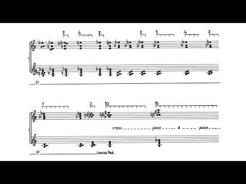 Luca Lombardi - Wiederkehr for Piano (1971) [Score-Video]