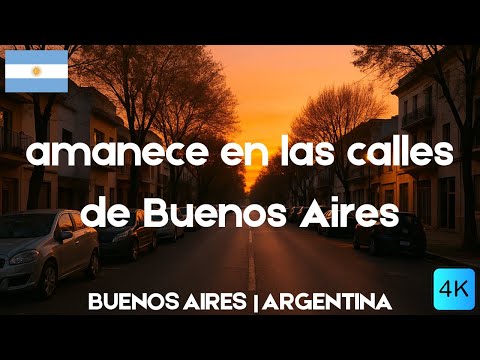 AMANECE en BUENOS AIRES | Driving Tour Argentina 4K 🇦🇷
