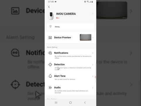 Enable Smart Tracking Imou Camera #shorts