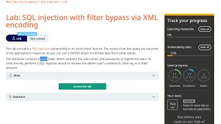 Web Security Academy | SQLi | 17 - SQL Injection with Filter Bypass via XML Encoding