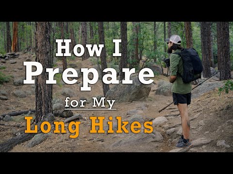 Wie ich mich auf meine langen Wanderungen vorbereite