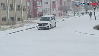Bitlis’te Kar yağışı Kenti Beyaza Bürüdü