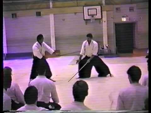 CHIBA Sensei, uke Paul Müller Sensei, 1987: Jo tai Jo