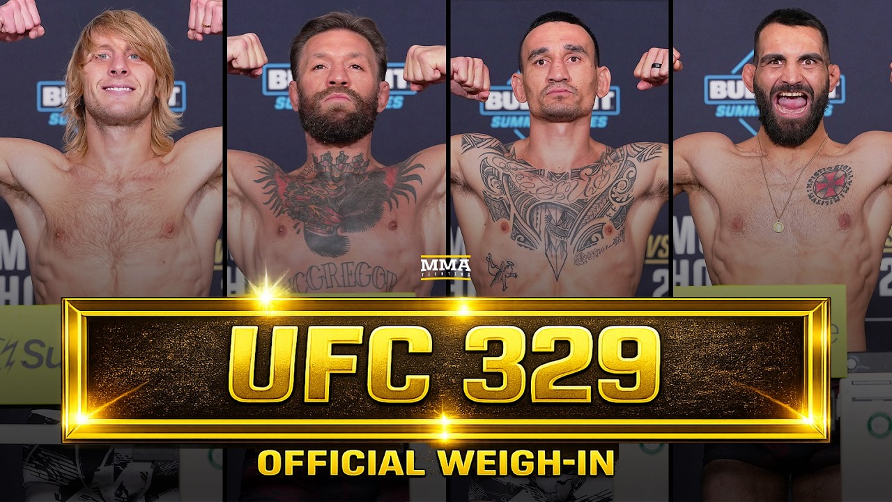 UFC 329 official weigh-in highlights