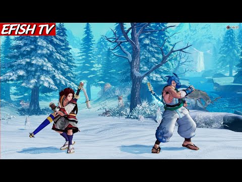 Hisame Shizumaru vs Kazama Sogetsu (Hardest AI) - Samurai Shodown