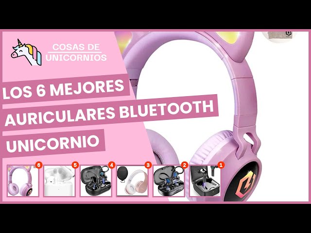 Vídeo relacionado con OHAANYY Unicornio Auriculares Bluetooth para Niños con Luces LED Unicornio - Plegables, Control de Volumen, Micrófono Incluido Navidad/Cumpleaños Niñas (Incluye Cable Auxiliar) (Morado)