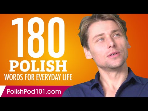 180 Polish Words for Everyday Life - Basic Vocabulary #9