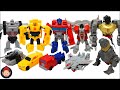 Transformers Toys - Optimus Prime Bumblebee Megatron Grimlock Starscream Unboxing 4 Inch Figures