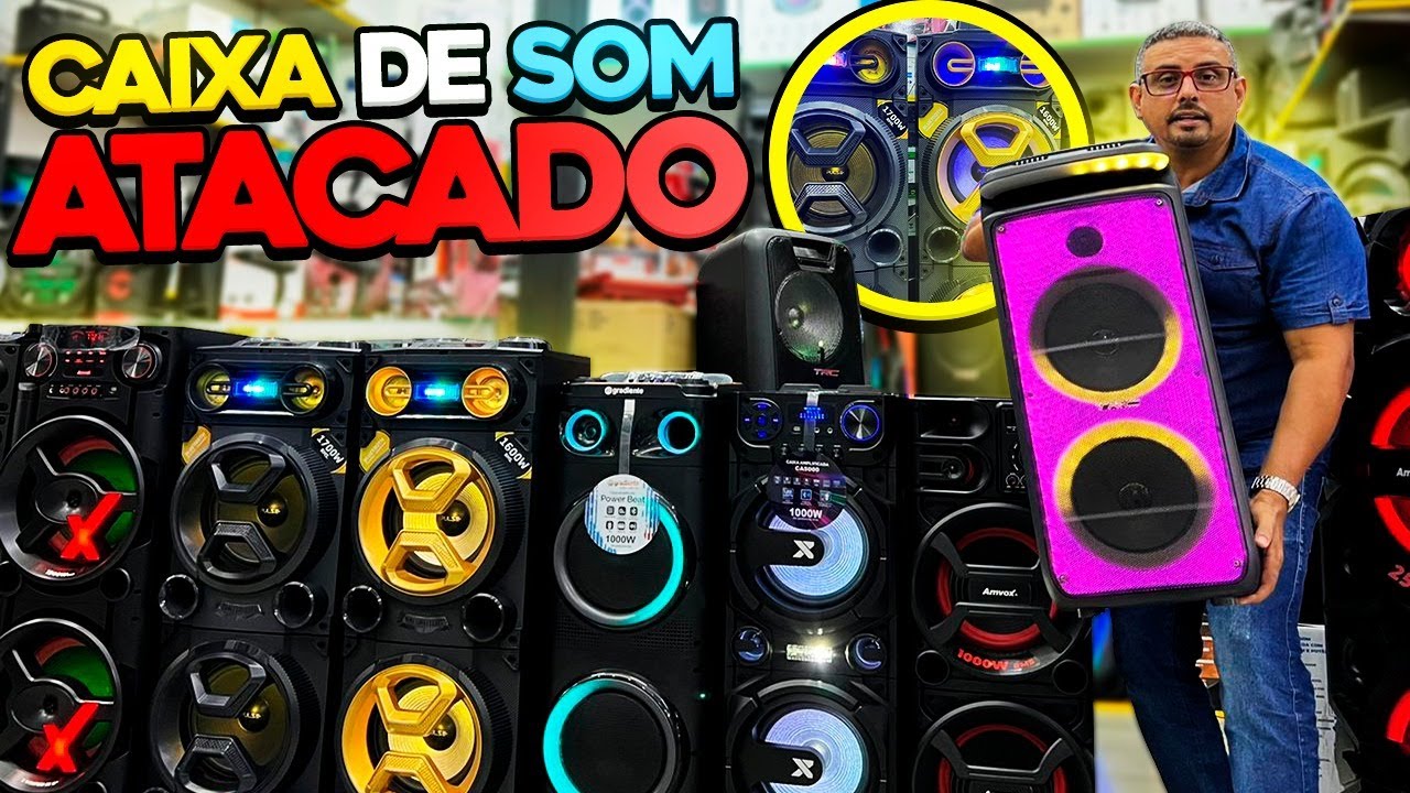 Caixas de Som Atacado e Varejo Rua Santa Ifigênia Centro de São Paulo #6
