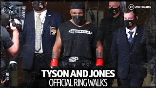 Mike Tyson and Roy Jones Jr official ring walks