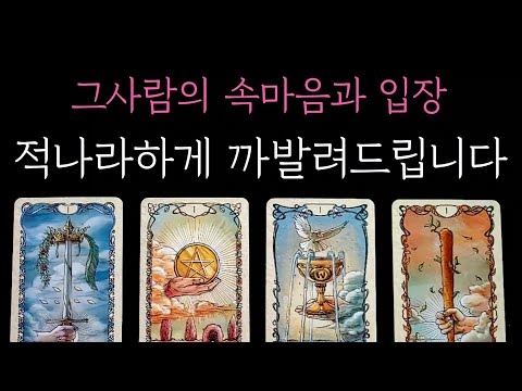 [타로] 소름돋게 정확한 팩폭 적중 리딩🎖 그사람의 속마음과 입장 적나라하게 까발려드립니다