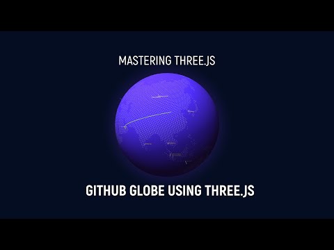 Github Globe Clone using Three.js | Three.js Portfolio Website