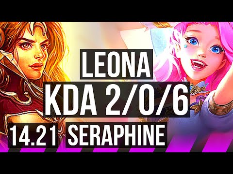 LEONA & Caitlyn vs SERAPHINE & Ashe (SUP) | 2/0/6 | KR Grandmaster | 14.21