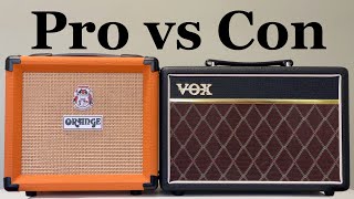 Video thumbnail for Vox Pathfinder 10 vs Orange Crush 12 DEMO and REVIEW by 5 Minute Music