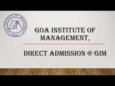 DIRECT ADMISSION in GIM, Goa | GIM management quota | Call@8115575843 |