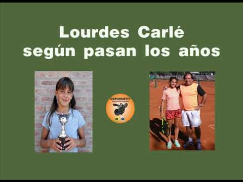Pasan los años la tenista Lourdes Carlé