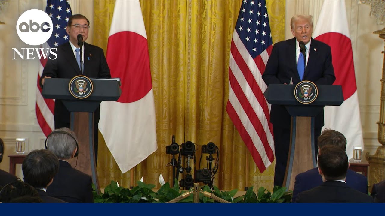 President Trump hosts Japanese PM Ishiba at the White House to discuss trade policy