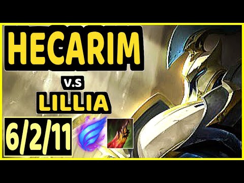 MALRANG (HECARIM) vs LILLIA - 6/2/11 KDA JUNGLE CHALLENGER GAMEPLAY - KR