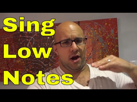 How To Sing Low Notes EASILY-tutorial