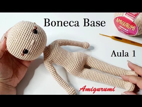 AMIGURUMI Boneca Melissa - 32 cm - AULA 1