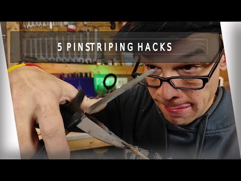5 Pinstripe Hacks für Anfänger Beginners und Fortgeschritte. pinstriping Deutsch