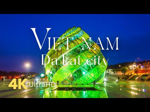 4K Aerial Film of Da Lat City - Gentle Piano Music - Relaxing Scenery - Beautiful Scenery of Vietnam
