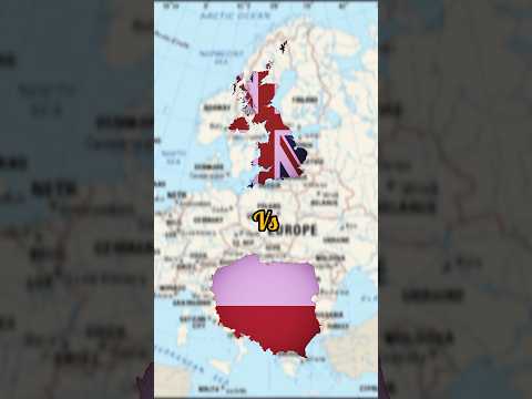 UK Vs Poland 🇬🇧🇵🇱 #shorts #countries #countryballs #map #british #poland #polska
