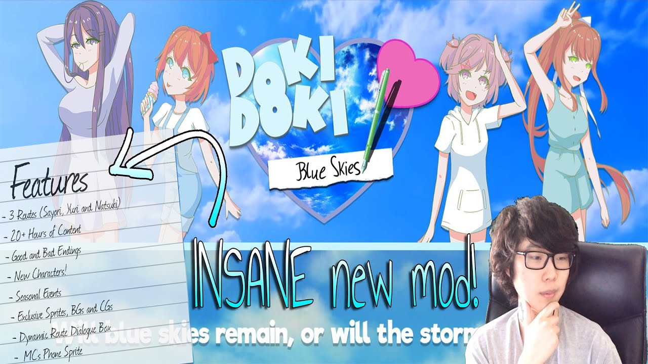 AMAZING New DDLC Mod: Doki Doki Blue Skies First Impressions