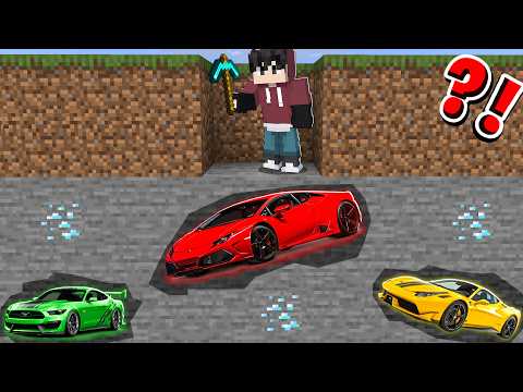 I Found Buried SUPER CARS In Minecraft! (tagalog)