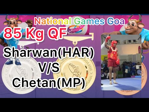 37 National Wushu Games Goa 2023..85 Kg QF 🔴Sharwan(HAR) V/S 🔵Chetan Chauhan(MP)